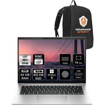 Hp Elitebook 840 G10 Intel Core I7 1355U 24GB 512GB SSD 14'' Fhd+ W11P Taşınabilir Bilgisayar 81A16EA & Per4 Çanta 81A16EAP352