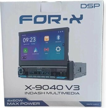 For-X FORX CAR-PLAY MİRROR LİNK BT-USB-7 COLOR-DSP İNDASH TEYP X-9040 V3 4X60 WAT