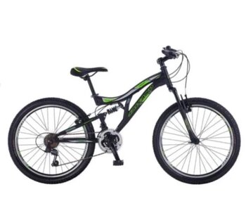 Salcano Nova 24 V Dağ Bisikleti Mat Siyah Yeşil