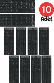 MN6 MF01 F Klavye Sticker/10 Adet-Laptop PC Uymlu-Silinmez/Türkçe F Klavye Sticker
 - 10 Adet