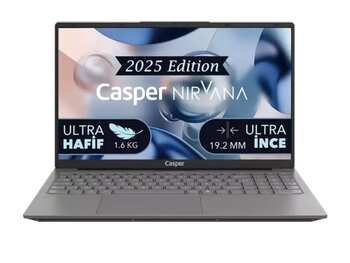 Casper X600.7430-8E00X-G-F Dizüstü Bilgisayar Metalik Gri