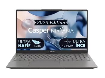 Casper X600.7430-Be00X-G-F Dizüstü Bilgisayar Metalik Gri