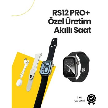 LTG Nova RS12 Pro+ 2025 Serisi Özel Üretim Full Ekranlı Saat – Nabız ve Uyku Takibi, Arama,