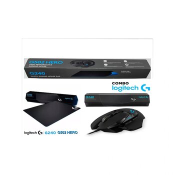 Logitech G502 Hero Gaming Mouse & G240 Gaming Mouse Pad Siyah