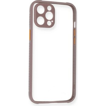 Apple Iphone 12 Pro Kılıf Miami Şeffaf Silikon - Açık Mor - Çok Renkli
