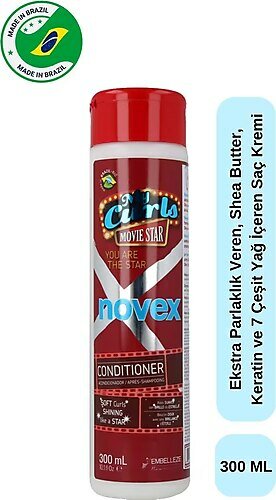 NOVEX My Curls Movie Star Ekstra Parlaklık Veren Saç Kremi 300ml