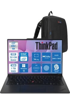 LENOVO Thinkpad X1 Carbon Ultra 7 155U 32 GB 1 Tb SSD WIN11PRO 4g(Esım) 14'' OLED Dokunmatik X21KC006BTX03