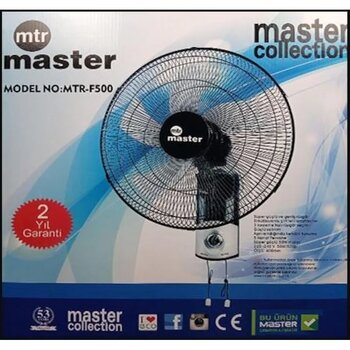 Master Mtr-f500 Duvar Tipi Vantilatör Siyah