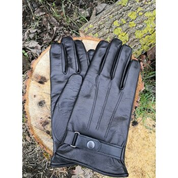 Eldivencim Gerçek Deri Kışlık Eldiven - 000-Siyah - M