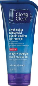 Clean & Clear Siyah Nokta Temizleyici Yağsız Günlük Peeling Krem Jel 150 Ml