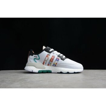 adidas Nite Jogger Art FX3811 (Dar Kalıp Bir Numra Büyük Alınız!!!) - 44 - 001 - Beyaz