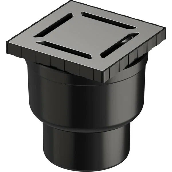 Mena V-Flow Kare 5607323 Mat Krom 15x15 cm Yalıtımlı Duş Kanalı