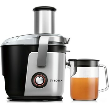 Bosch MES4010 VitaJuice Geleneksel Katı Meyve Sıkacağı, VitaJuice 4, 1200 W, Metalik inoks gümüş, Siyah - Siyah - Gümüş