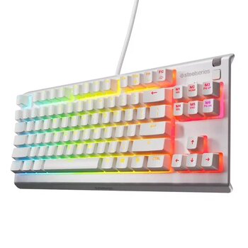 Steelseries Apex 3 Tkl Rgb Suya Ve Toza Dayanıklı Türkçe Gaming Klavye – Beyaz