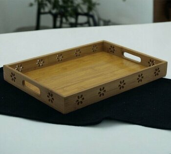 Kotıa Home Bambu Dekorlu Tepsi (Büyük)