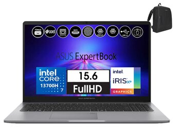 Asus Expertbook P1 P1503 Intel Core I7-13700h 24gb Ddr5 256gb Ssd Windows11home 15.6 Fhd Taşınabilir Bilgisayar Exp1503cvai716512s0h11+Zettaçanta