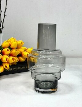 Mıen Cam Vazo 25 cm - Füme