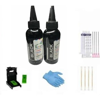 Renksan HP 302 Uyumlu 2x100 ml Siyah Kartuş Dolum Mürekkep