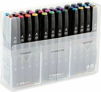 Shinhan Touch Twin Marker 36 Renk Çift Uçlu Marker Kalem Seti