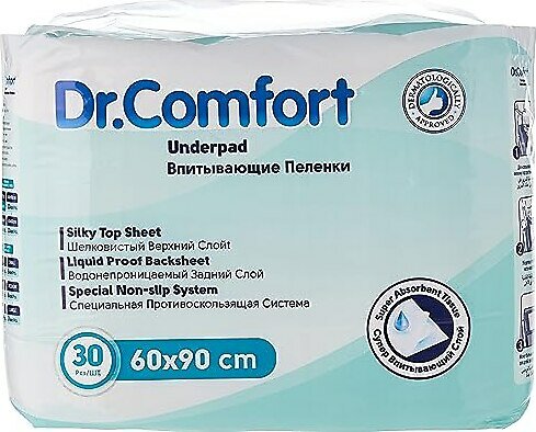 Dr.Comfort Süper Emici Çiş Pedi 60X90 Cm 30 Adet