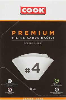 Cook Filtre Kahve Kağıdı No:4 80'li