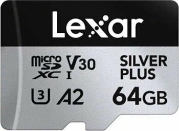 Lexar Silver Plus 64 GB MicroSDXC Hafıza Kartı
