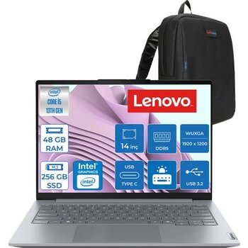 Lenovo Thinkbook 14 Gen 8 Irl Intel Core I5 13420H 48GB Ddr5 256GB SSD Freedos Intel UHD Graphics 14 Inç Wuxga (1920 x 1200) IPS 300NITS Taşınabili...