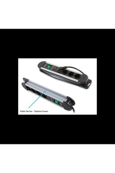 S-LINK Swapp Spgks03, 3 Soket, Akım Korumalı Priz, 1.5mt Kablo, 900 Joule (gri) %100 Bakır