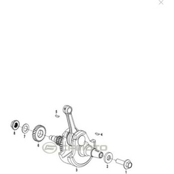Motohane Cf Moto Nk 250-SR 250- CLX-250 Krank Komple Orijinal - Standart - Renkli