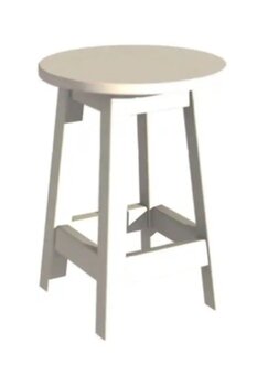 Arbre Ahşap Tabure 45 Cm Renkli