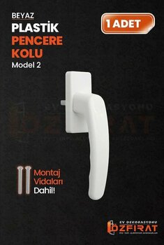 Pimapen Pvc Pencere Kolu Plastik Beyaz Model 2 1 Adet