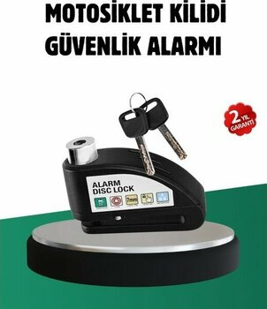 Titreşim Sensörlü Alarm Disk Kilidi Motosiklet Scooter Bisiklet