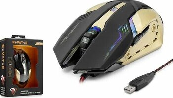 Hadron Novator HDG31 Altın-Siyah 6 Tuş Kablolu USB 3200 DPI Gaming Oyuncu Mouse