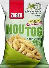 Züber Noutos Nohut Cipsi Yoğurt ve Mevsim Yeşillikleri, 55 Gr, 15 adet