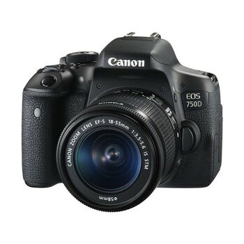 Canon Eos 750D 18-55Mm Is Stm DSLR Fotoğraf Makinesi 6000 x 4000 Fotoğraf Çözünürlüğü ve 22.3 x 14.9 mm Sensör Boyutu