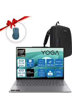LENOVO Yoga Pro 7 14ASP9 Ryzen 9 365 32GB 256GB SSD W11PRO OLED 14.5\" 83HN0026TRP01+Yoga Mosue+Zetta Çanta
