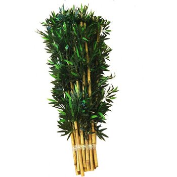 Botanik Bahçesi Yapay Bambu Ağaç Çubukları  1 Metre Boy  12 Adet 1 Demet Orjinal Bamboo Çubuk Çiçek Bitki