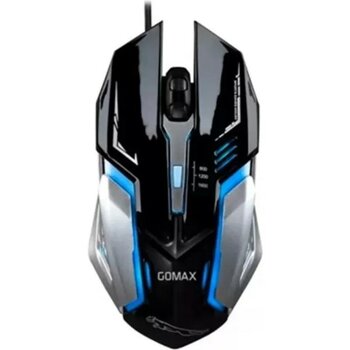 Gomax Gmx M2 Rgb Işıklı Optik Oyuncu Faresi - Gaming Mouse Siyah - Siyah - Gri