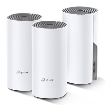 Tp-Link DECO E4 2 Port 10/100Mbps 2.4/5Ghz 3 lü Mesh WiFi Sistemi Access Point