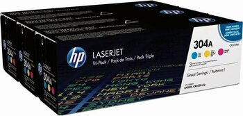 Hp 304a Mavi-Kırmızı-Sarı 3lu Takım Toner Cf372am Cc531a-Cc532a-Cc533a