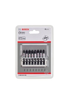 Bosch Professional Accessories 8 Parçalı Tornavida Ucu Seti (Impact Control, Pz/Ph Uçlar - Uzunluk: