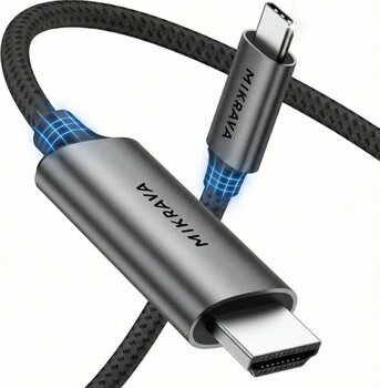 Mikrava USB C to HDMI Kablo (4K@60Hz, 1080P@165Hz) HDR HDCP Type-C to HDMI 2.0 - 1 Metre