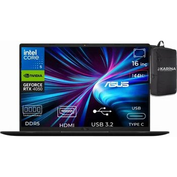 Asus Vivobook 16 Core 5 210H V3607VU-RP276-K36 24GB 1tb RTX4050 6gb W11PRO 16" Wuxga Notebook - 1 TB - 24 GB