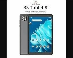 Prıtom 8 Inç Tablet Android 13, 8gb(4 + 4) RAM/64GB Rom IPS Ekran 5000MAH Pil, Çift Kamera, Wifi - Gri