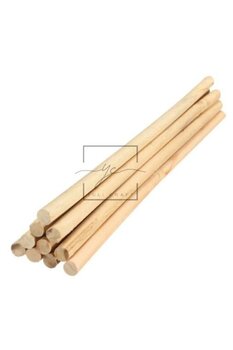 YuliCraft 10mm 5 Adet 30cm Yuvarlak Ahşap Çubuk, Makrome Çubuk