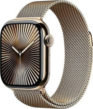 Apple Watch Series 10 GPS + Cellular 42 mm Milano Loop Altın Akıllı Saat