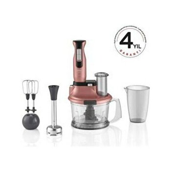 Multi Blender Seti Doğrama,çırpma,parçalama, Buz Kırma Güçlü 1500W Motor 4 Yıl Garanti - Çok Renkli