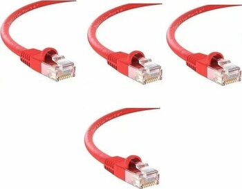 S-Link Cat6 Kırmızı 40 Metre RJ45 Network Kablosu