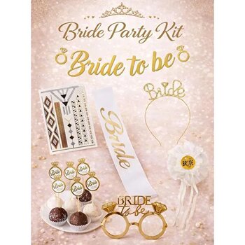 Bride To Be Parti Seti Bekarlığa Veda Partisi Set Pembe Altın Detaylı