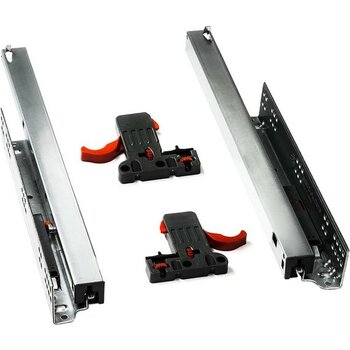 Samet Samet Smart 40 Cm Tam Çift Açılım Frenli Çekmece Rayı-127240234 - Mobilya Hırdavatı